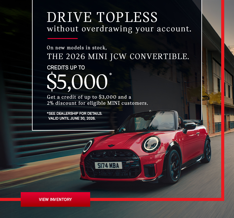 DRIVE TOPLESS without overdrawing your account.