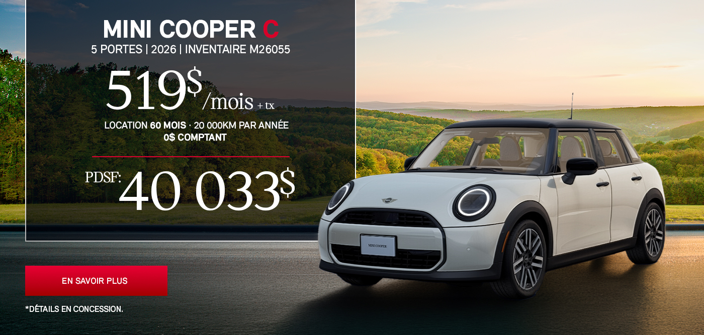 Mini Cooper C 5 portes 2026