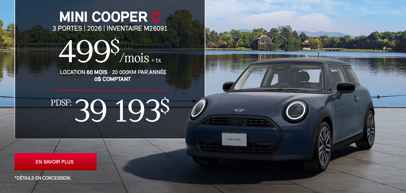 Mini Cooper C 3 portes 2026