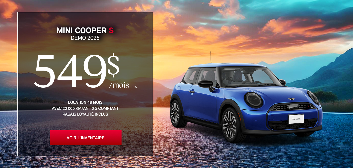MINI Cooper S Démo 2025