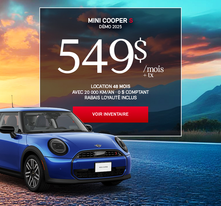 MINI Cooper S Démo 2025