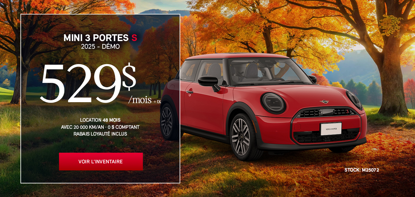 MINI Cooper S Démo 2025