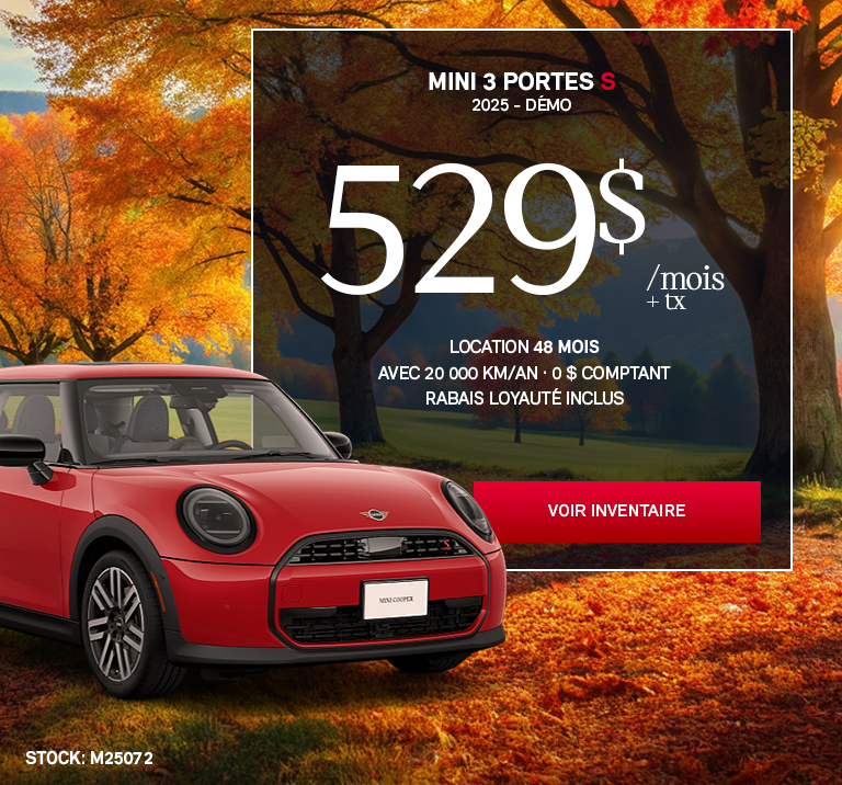 MINI Cooper S Démo 2025