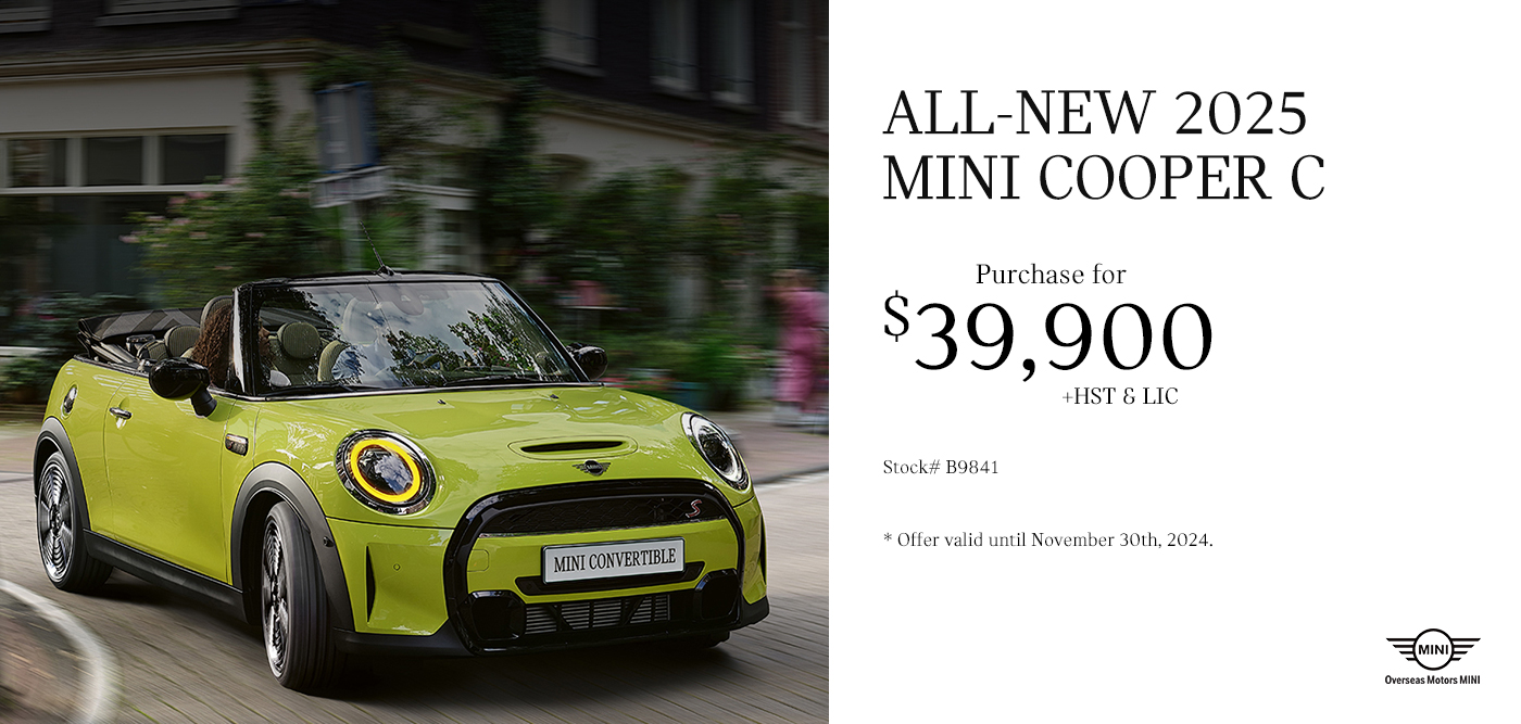 All New 2025 Mini Cooper C