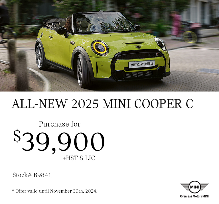 All New 2025 Mini Cooper C