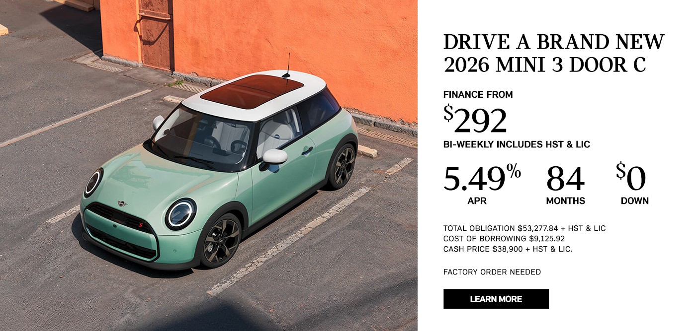 DRIVE A BRAND NEW 2026 MINI 3 DOOR C