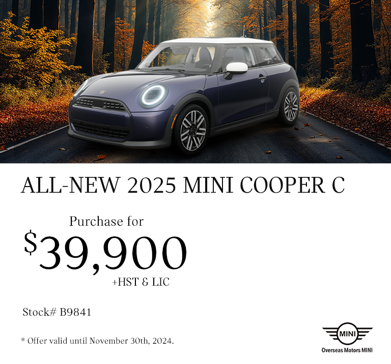 All New 2025 Mini Cooper C