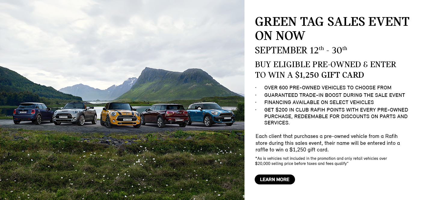 Green Tag Sales Event