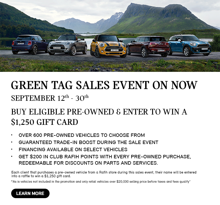 Green Tag Sales Event