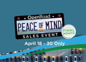 Peace of Mind Sale - Final Month!