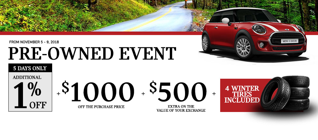 Pre-owned Sales Event