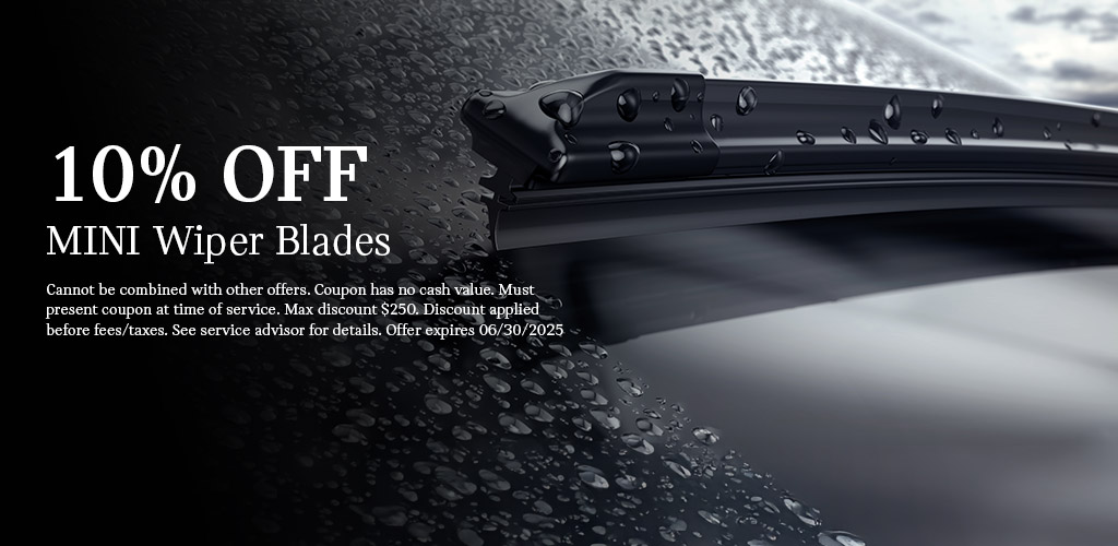 10% off MINI Wiper Blades