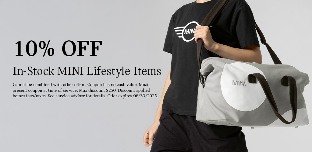 10% off In-Stock MINI Lifestyle Items