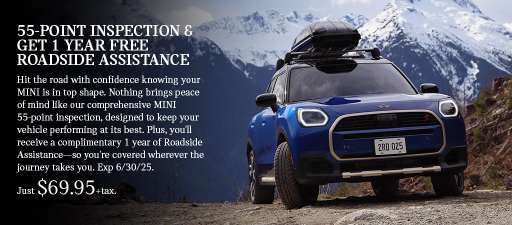 55-Point Inspection & Get 1 Year Free Roadside Assistance