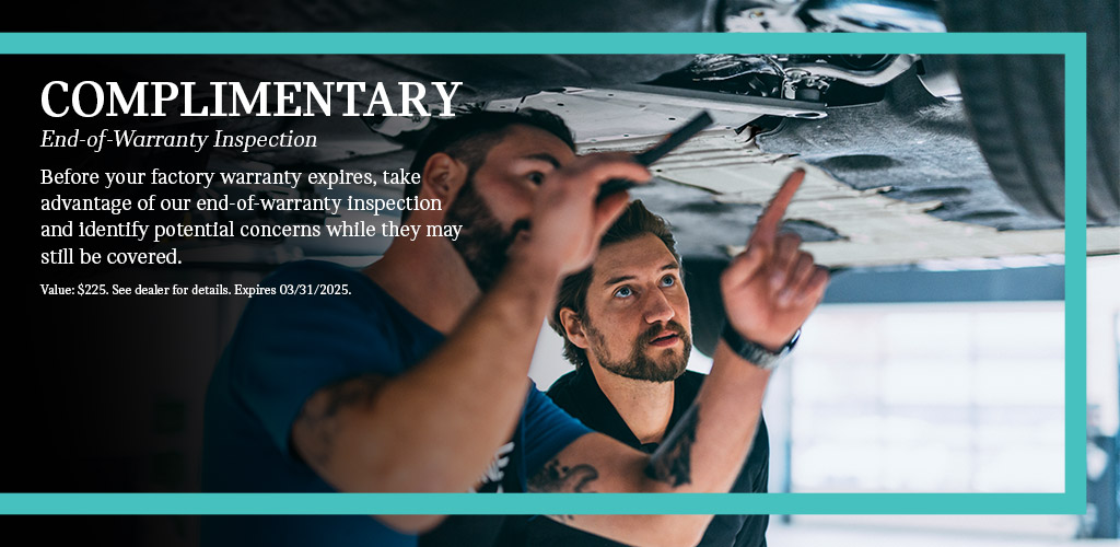 Complimentary end-of-Warranty Inspection