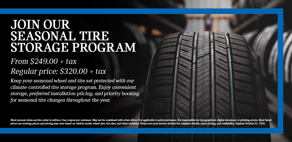 Join Our Seasonal Tire Storage Program