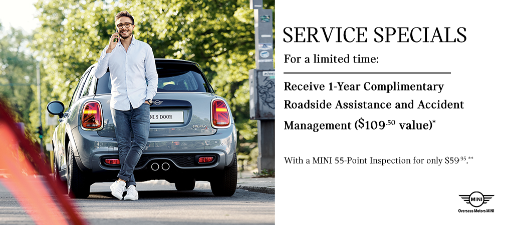 Receive 1-Year Complimentary Roadside Assistance