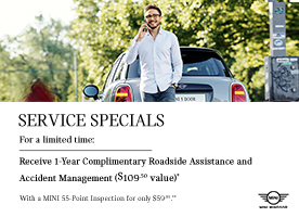 Receive 1-Year Complimentary Roadside Assistance