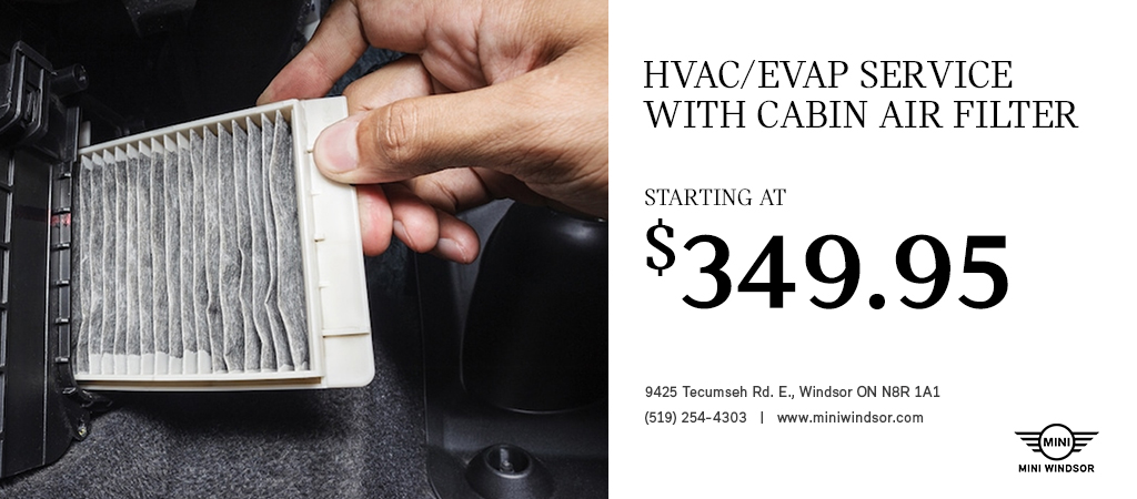 HVAC/EVAP SERVICE WITH CABIN AIR FILTER