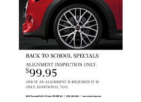 ALIGNMENT INSPECTION ONLY