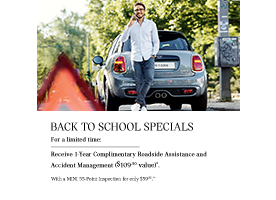 Receive 1-Year Complimentary Roadside Assistance 