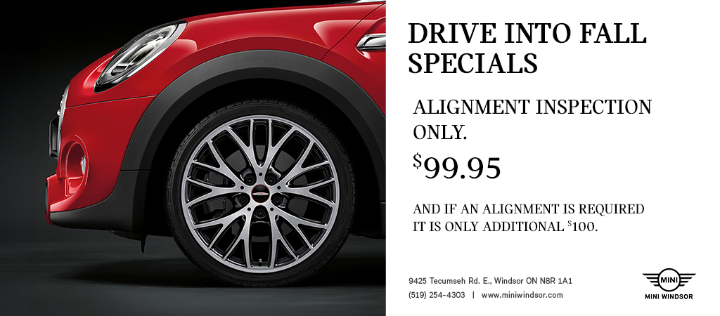 ALIGNMENT INSPECTION ONLY