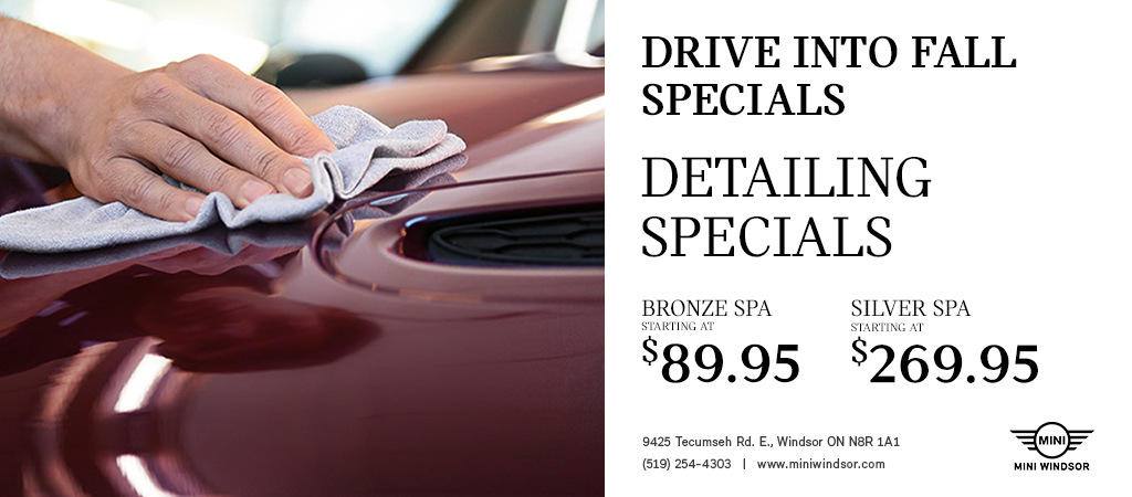 DETAILING SPECIALS
