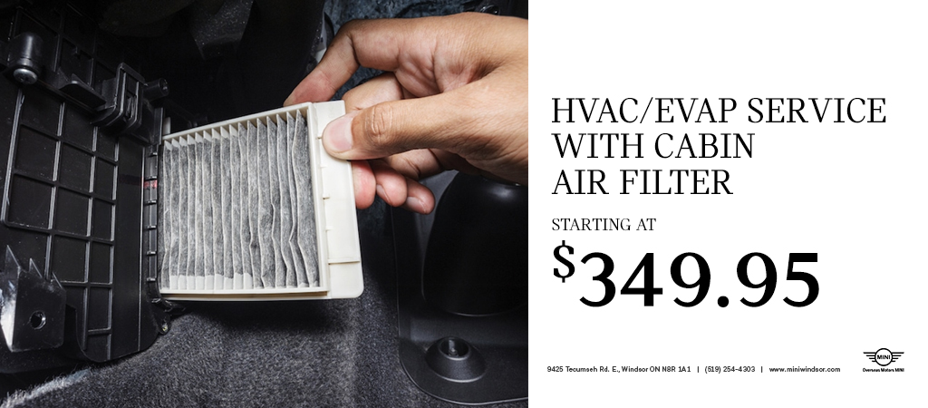 HVAC/EVAP Service with Cabin Air Filter