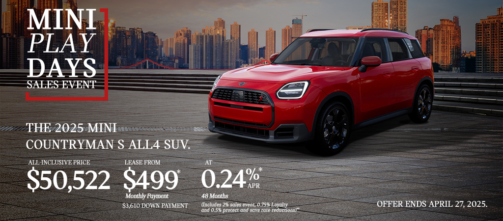 The 2025 Mini Countryman S All4 SUV