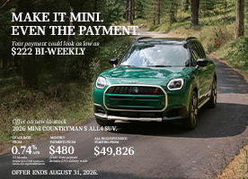 MAKE IT MINI. EVEN THE PAYMENT.