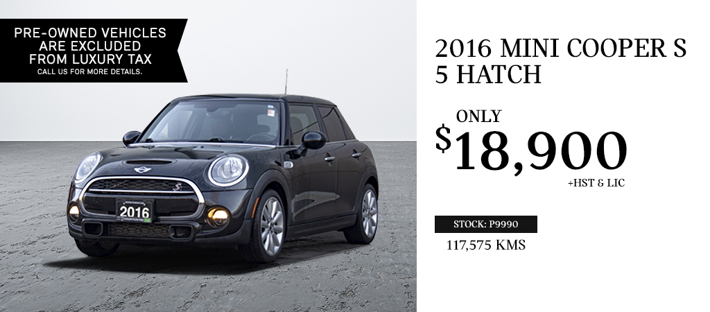 2016 Mini Cooper S 5 Hatch