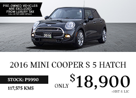 2016 Mini Cooper S 5 Hatch