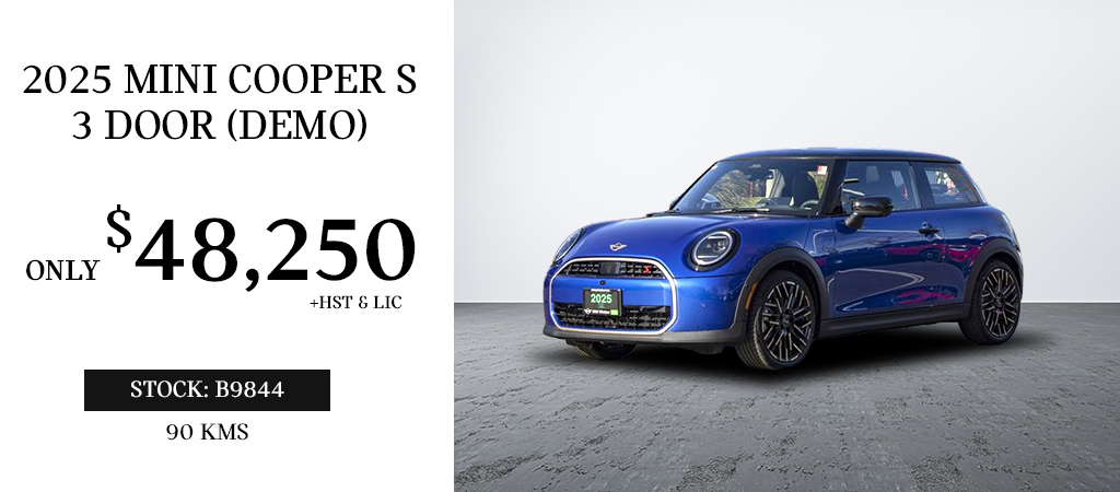 2025 MINI COOPER S 3 DOOR (DEMO)