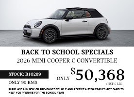 2026 MINI COOPER C CONVERTIBLE